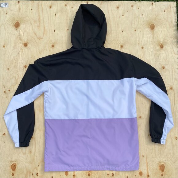 Champs Sports Windbreaker Men's CSG Black White Purple Size Large - Picture 2 of 7